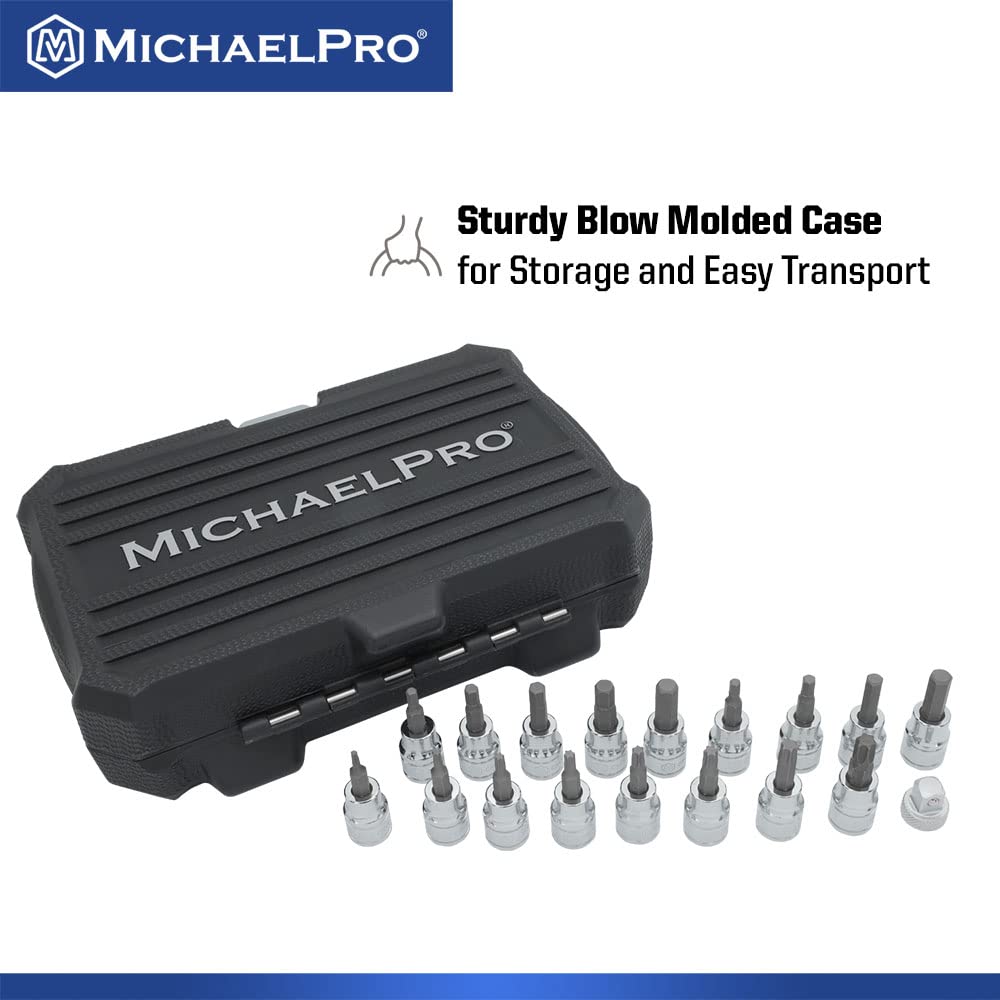 Amazon.co.jp: MichaelPro 六角 トルクスビット ソケットセット 18